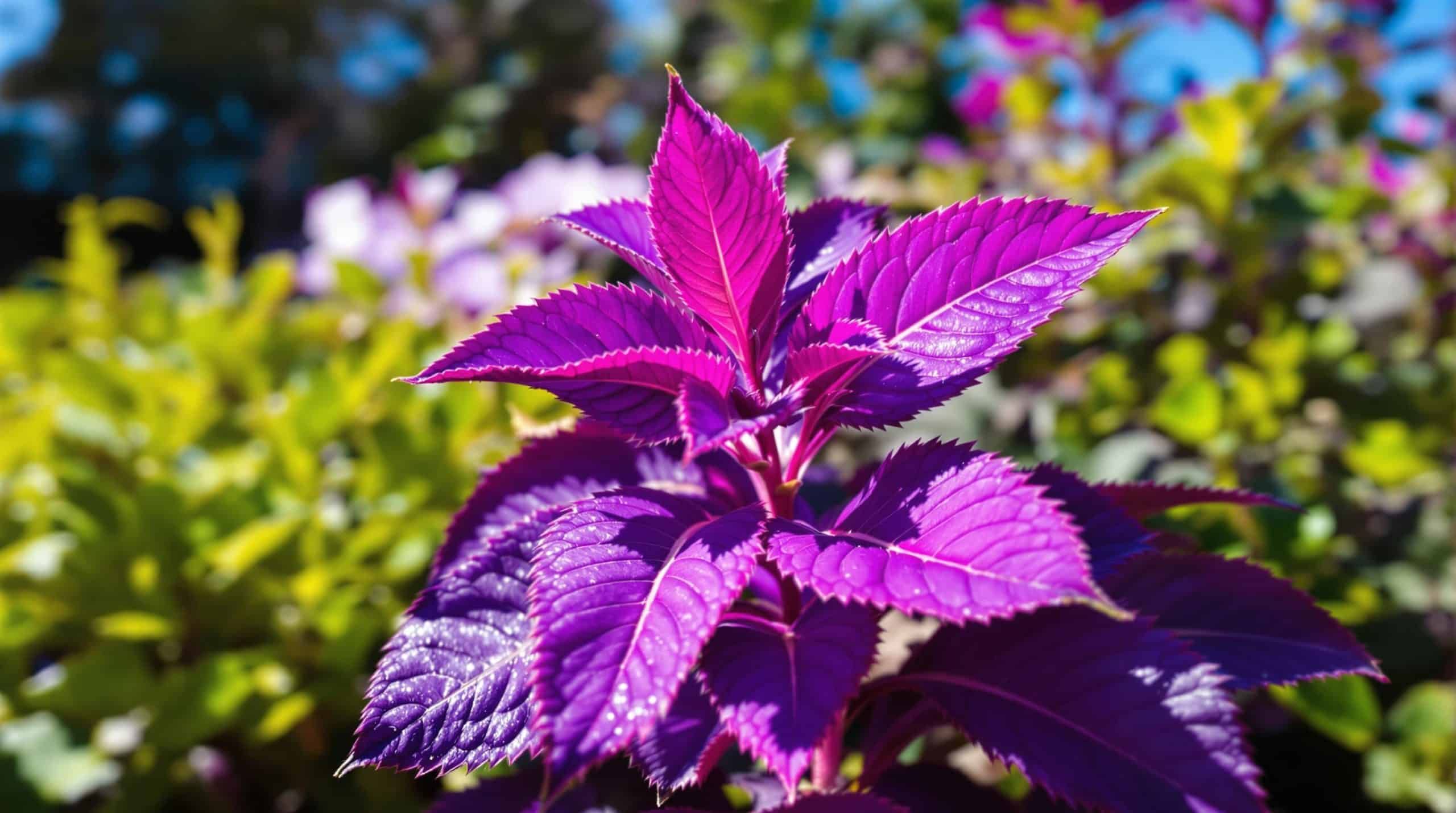 Cette plante à feuillage pourpre sublime les massifs et résiste même à la sécheresse
