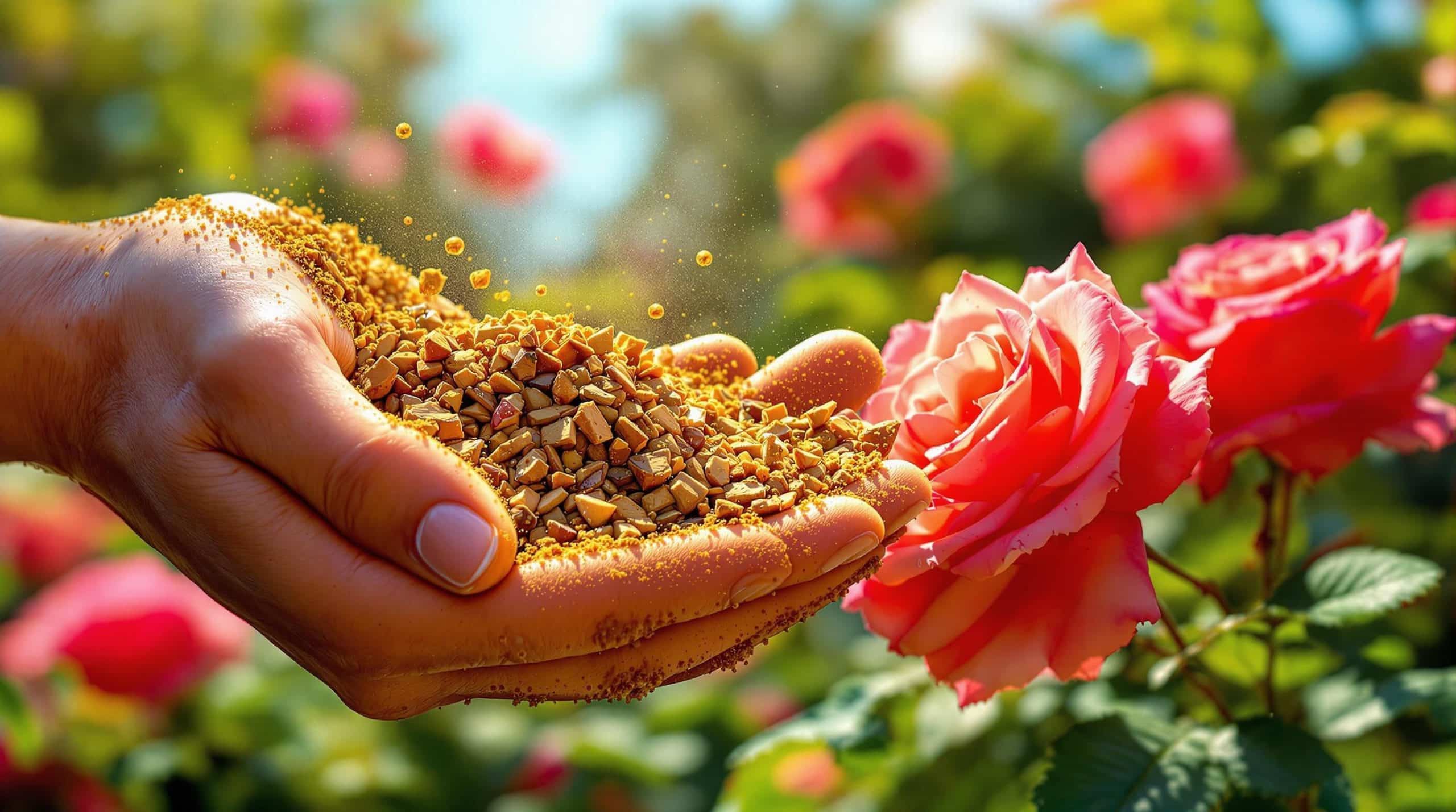 Une seule poignée de cet ingrédient naturel et vos rosiers repartent de plus belle