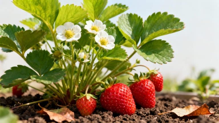 Tour à Fraises Verticale En Céramique - Jardinière 3 étages Avec Bac Récupérateur Pour Balcon Ou Jardin - 3