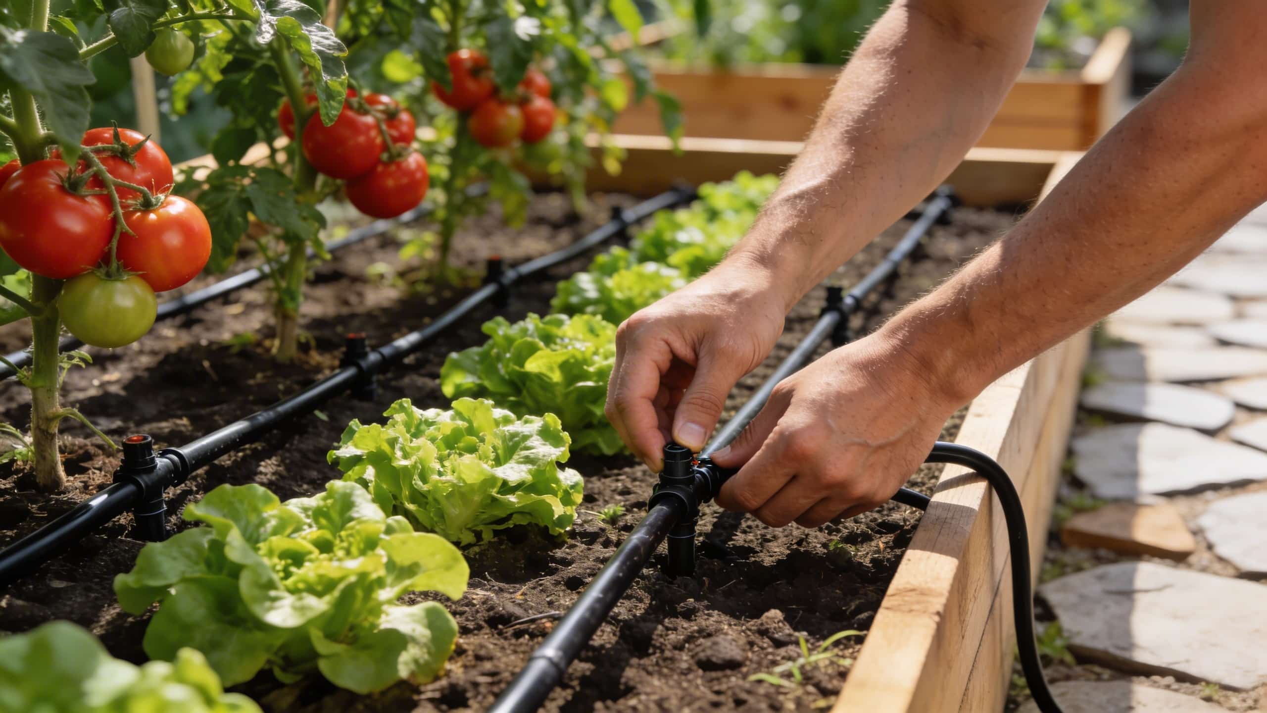 Installer un goutte-à-goutte au potager pour trois fois rien : le montage pas à pas