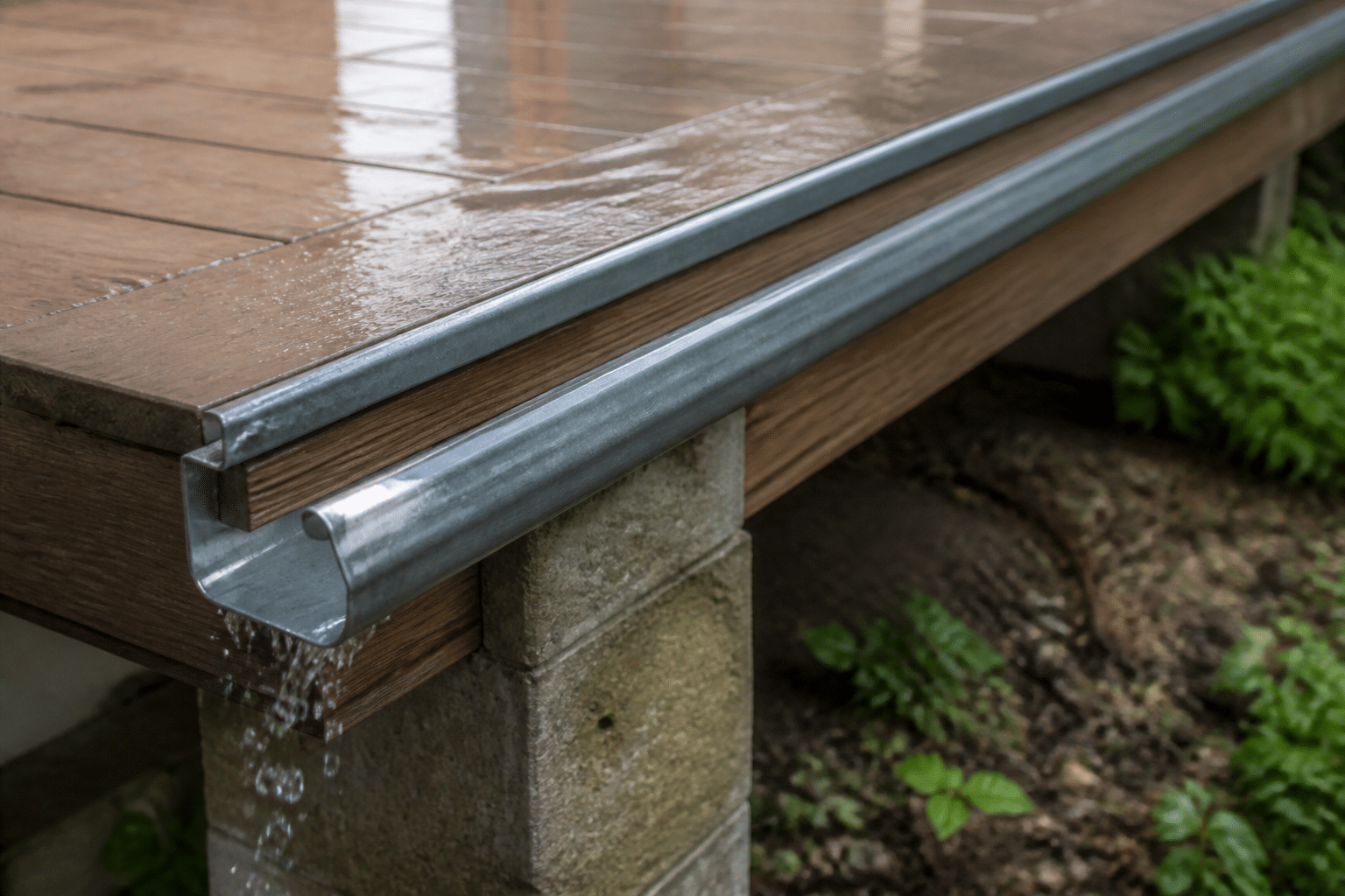 Comment assurer l&rsquo;évacuation de l&rsquo;eau de pluie sur une terrasse ou un balcon